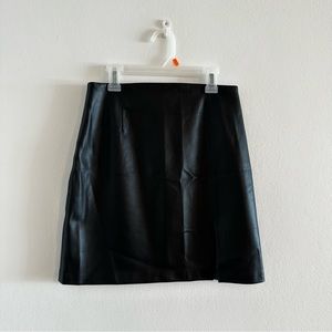Brand New ZARA Black Leather High Waisted Skirt🖤